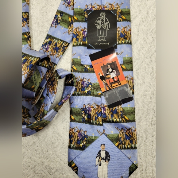 NWT Rare Guy Buffet 100% Silk Tie - Picture 1 of 9